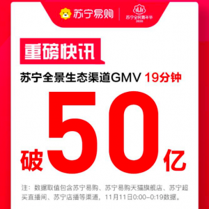 �K����ُ(g��u)�pʮһ��(zh��n)��(b��o)���H19���GMV��50�|