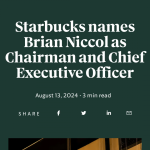 �ǰͿ˓Q��������Brian Niccol�鶭���L����ϯ��(zh��)�й�